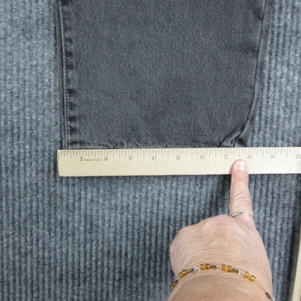 Levi's 501 '90s Jeans Mens 28 Black Cropped Straight Relaxed Denim 29x27.5* NWT